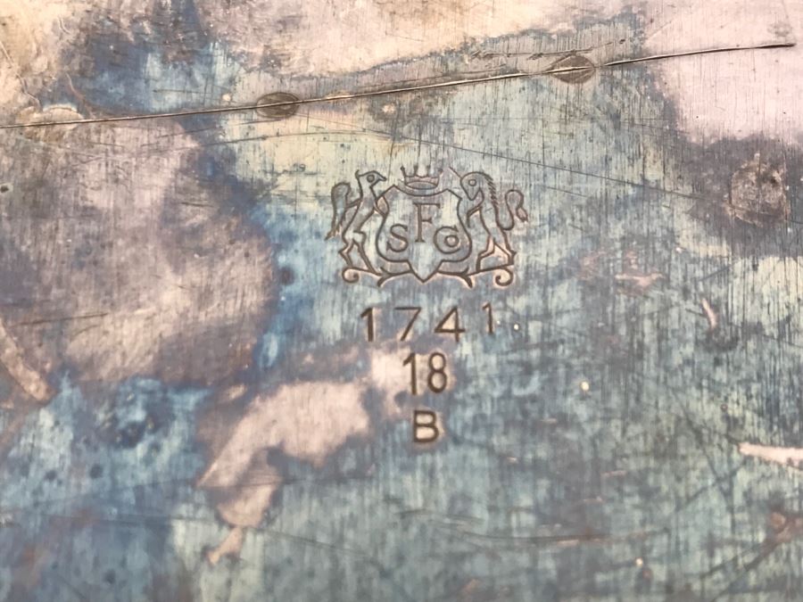 United States NAVY Engraved USN Silverplate Tray SF Co 1741 18 B [Photo 7]