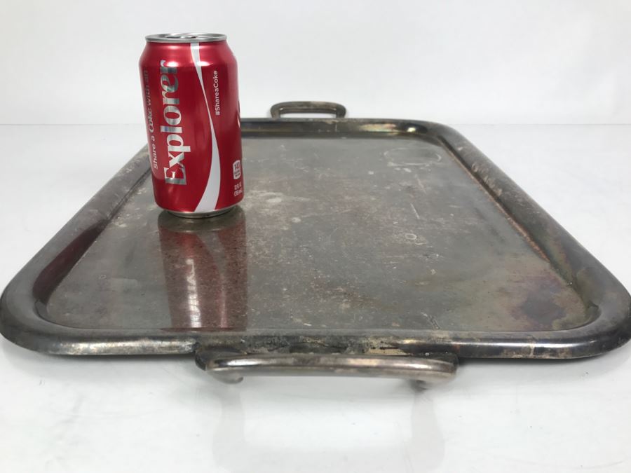 United States NAVY Engraved USN Silverplate Tray SF Co 1741 18 B [Photo 3]