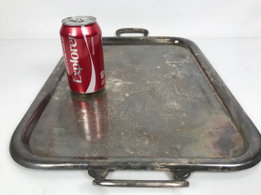 United States NAVY Engraved USN Silverplate Tray SF Co 1741 18 B [Photo 2]