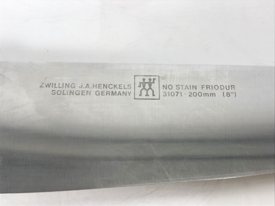 Vintage Zwilling J. A. Henckels Solingen Germany No Stain Friodur