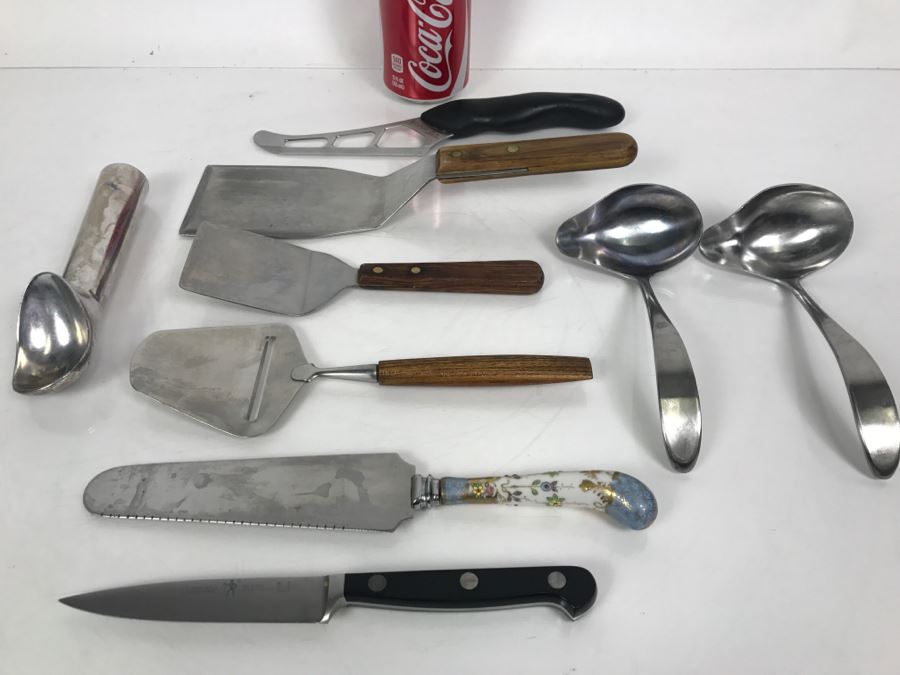 Various Knives And Utensils Including CUTCO, J.A. Henckels, And Sheffield England  [Photo 1]