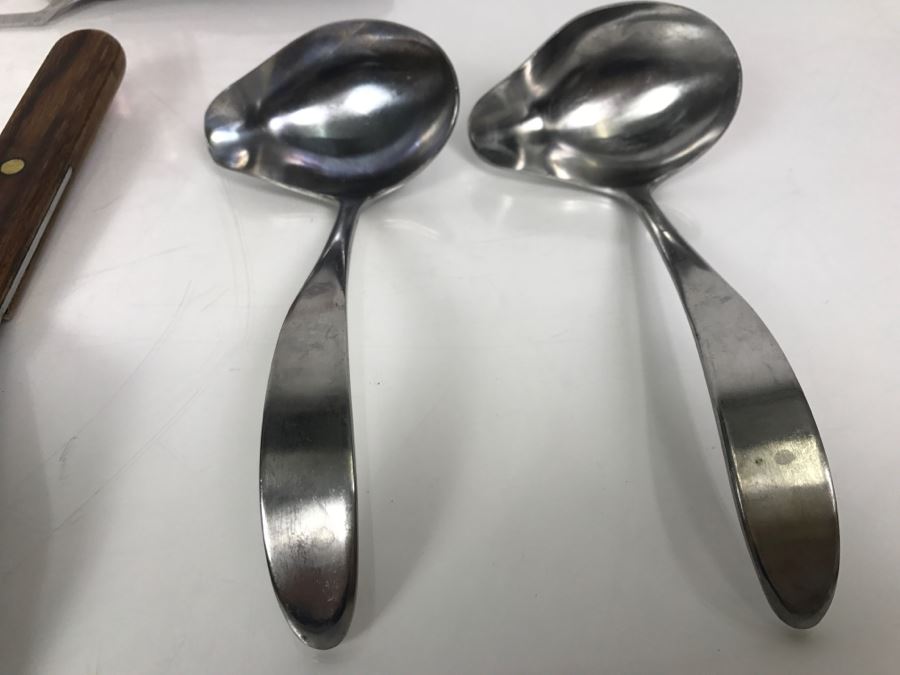 Various Knives And Utensils Including CUTCO, J.A. Henckels, And Sheffield England  [Photo 13]