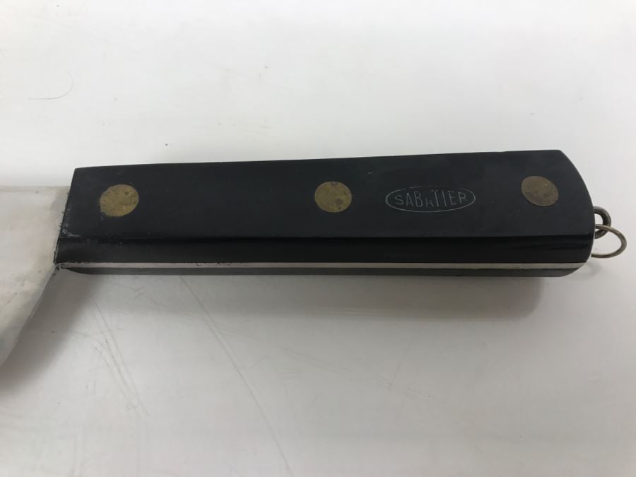 Professional SABATIER Chef Butcher Meat Cleaver Knife Made In France [Photo 3]