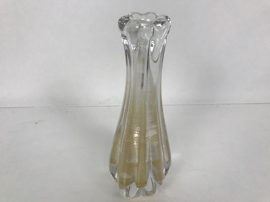 Vintage Orrefors Crystal Vase Jan Johansson Etch Signed [Photo 3]
