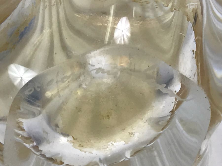 Vintage Orrefors Crystal Vase Jan Johansson Etch Signed [Photo 8]