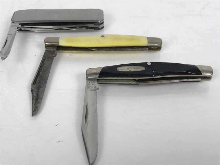 Set Of 3 Pocket Knives Including Vintage BUCK 305 [Photo 8]