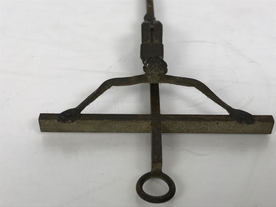 Vintage Metal Crucifix Sculpture