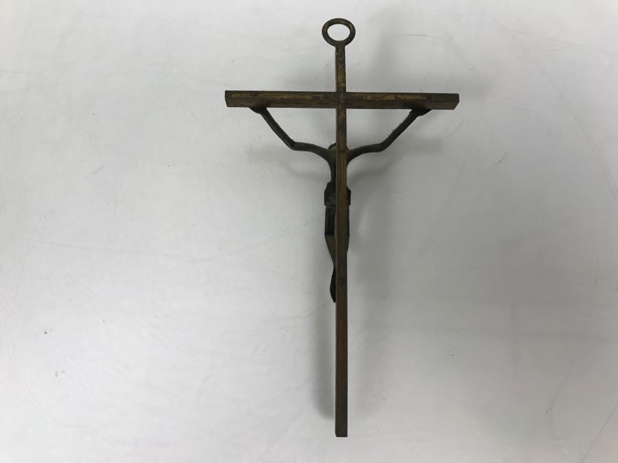 Vintage Metal Crucifix Sculpture [Photo 7]