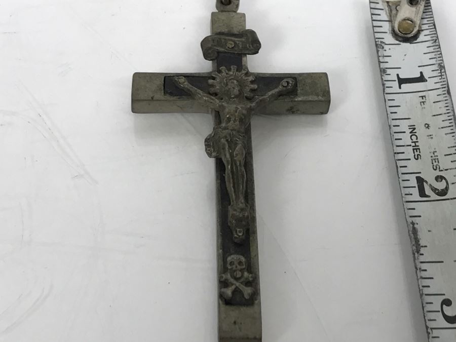 Vintage Metal Crucifix 3' Long [Photo 10]