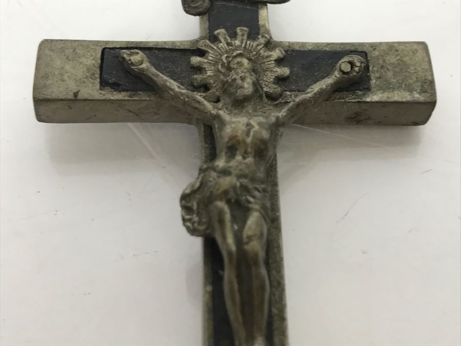 Vintage Metal Crucifix 3' Long [Photo 7]