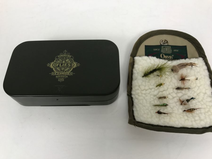 Set Of (2) C.F. Orvis Fishing Flies Fly Kits [Photo 2]