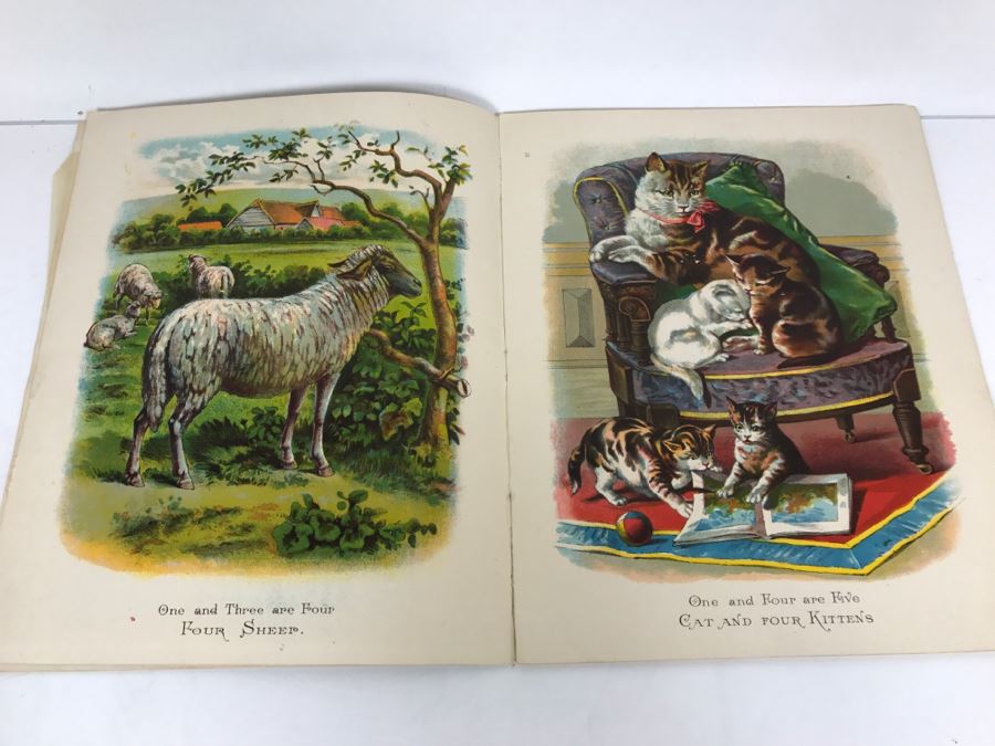 Vintage 1909 Children's Book 'One Two Three Four' By McLoughlin Bros 16 Color Plates [Photo 10]