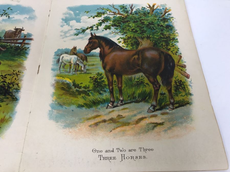 Vintage 1909 Children's Book 'One Two Three Four' By McLoughlin Bros 16 Color Plates [Photo 9]