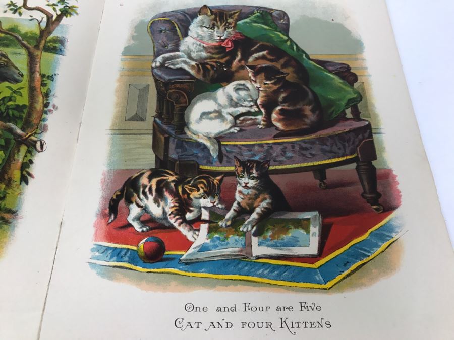 Vintage 1909 Children's Book 'One Two Three Four' By McLoughlin Bros 16 Color Plates [Photo 11]