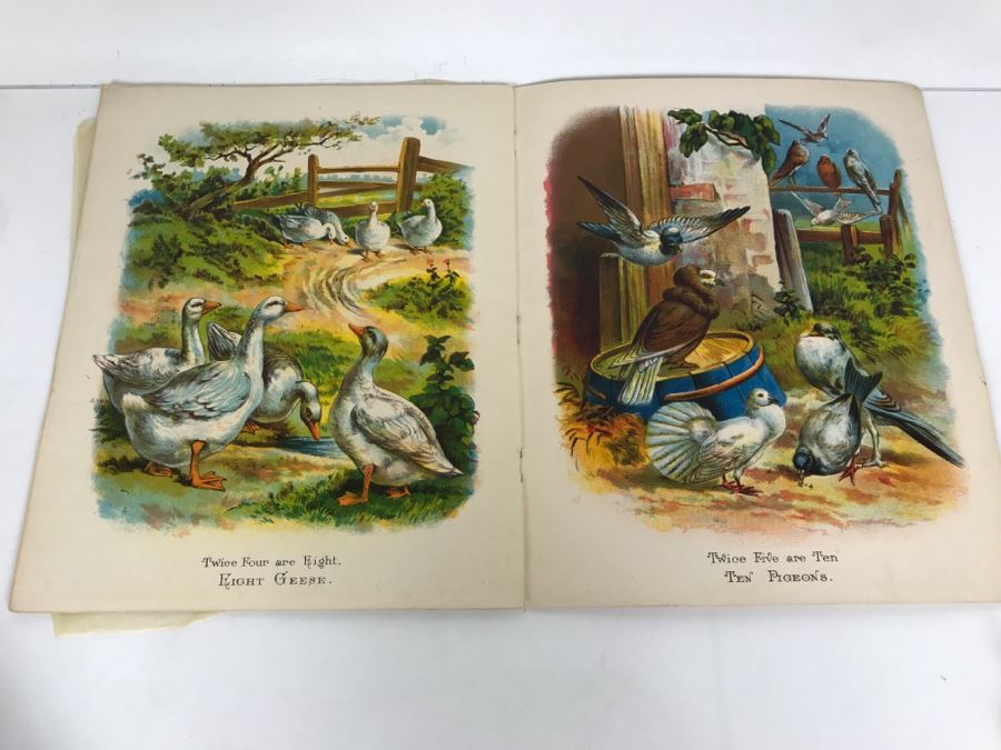 Vintage 1909 Children's Book 'One Two Three Four' By McLoughlin Bros 16 Color Plates [Photo 13]