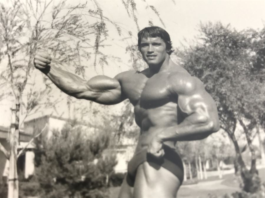 Set Of 3 Vintage B&W Photographs Of A Young Arnold Schwarzenegger Photographed By Dr. Michael Walczak [Photo 5]