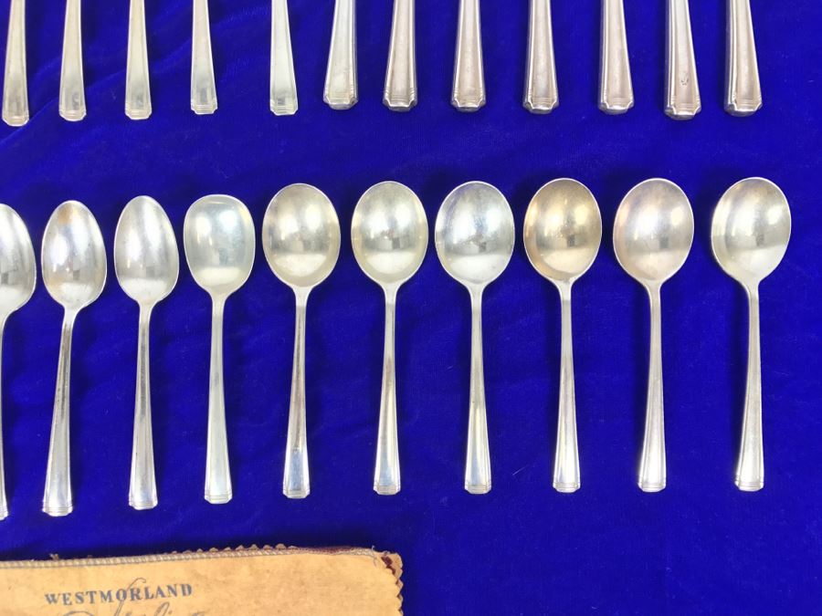 Westmorland Sterling Silver Flatware Set Apx Service For 6 - 1,155g [Photo 10]