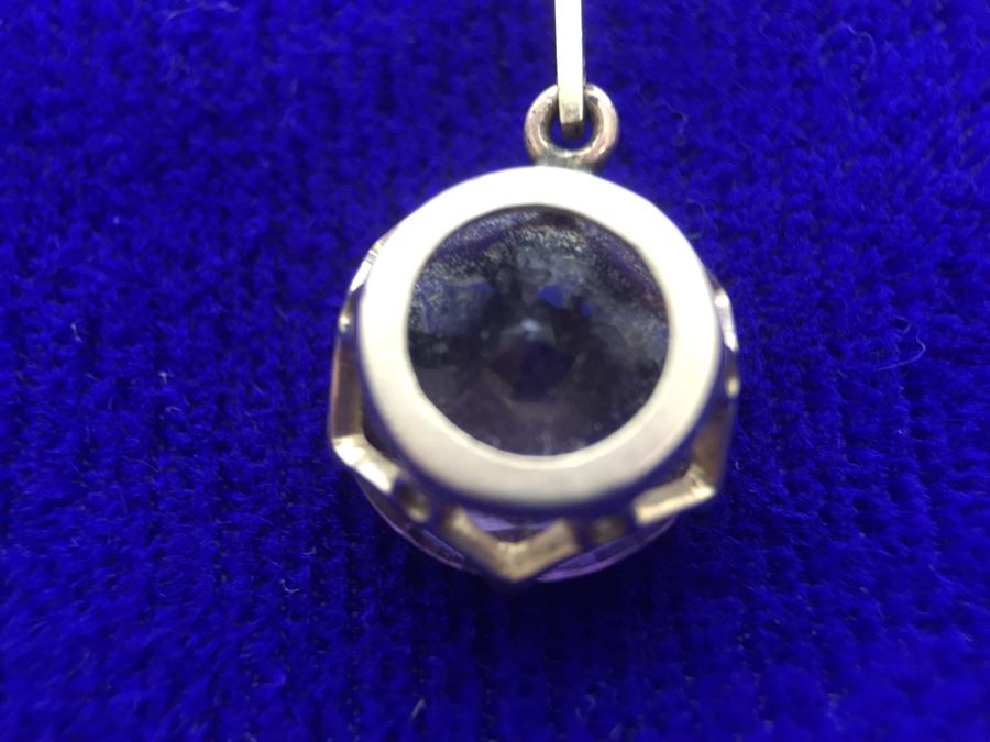 14k Yellow Gold Necklace With Synthetic Alexandrite 5.5g Fair Market Value $175 [Photo 16]