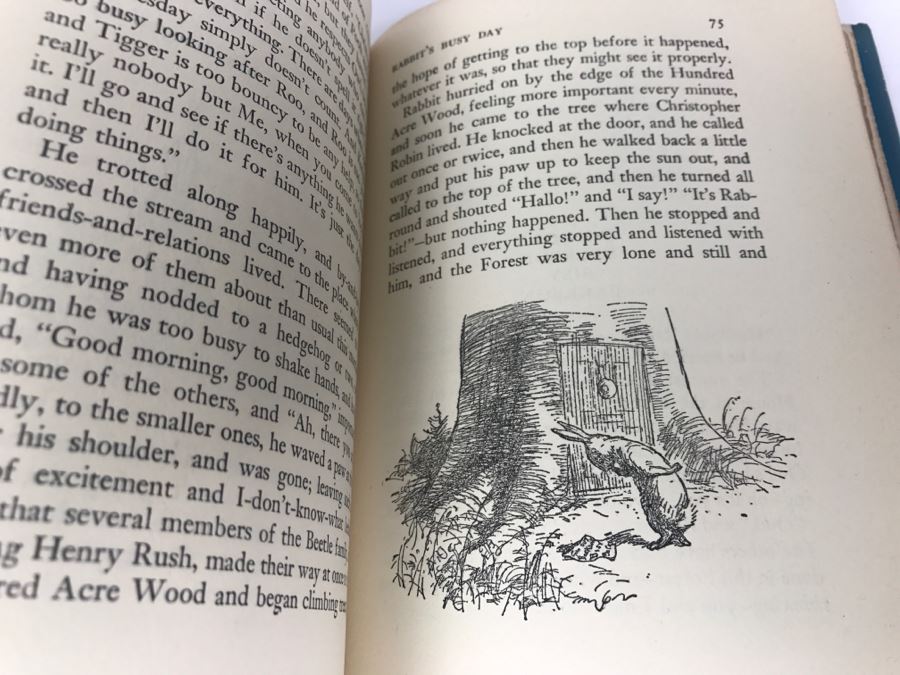 Vintage 1950 'The House At Pooh Corner' Book Reprinted From New Plates And Engravings By A. A. Milne With Dust Jacket [Photo 11]