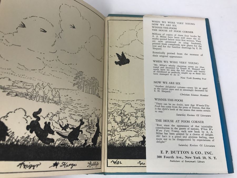 Vintage 1950 'The House At Pooh Corner' Book Reprinted From New Plates And Engravings By A. A. Milne With Dust Jacket [Photo 12]