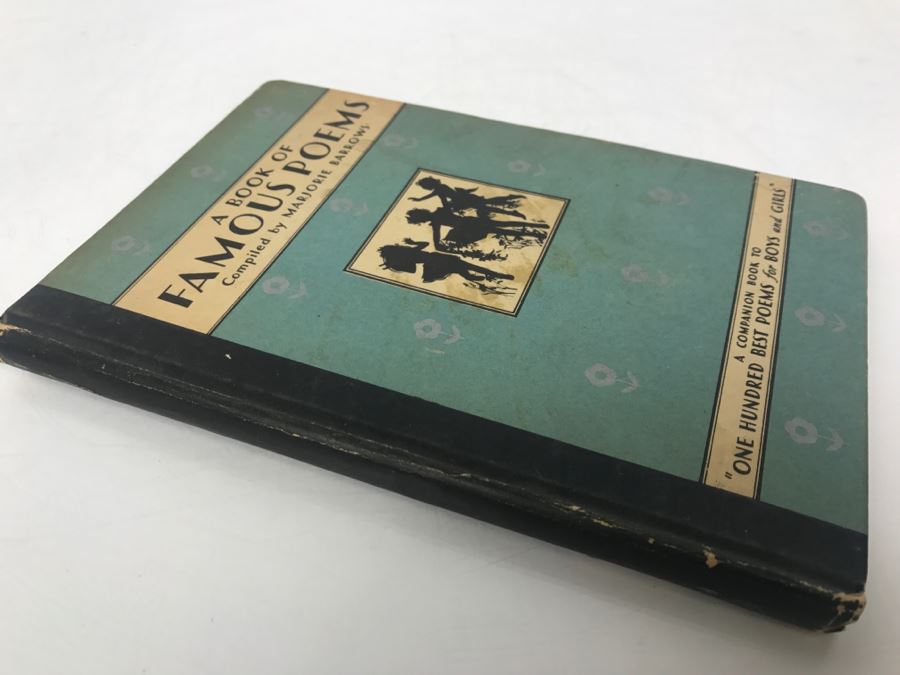 Vintage 1931 Book 'A Book Of Famous Poems For Older Boys And Girls' Compiled By Marjorie Barros [Photo 2]