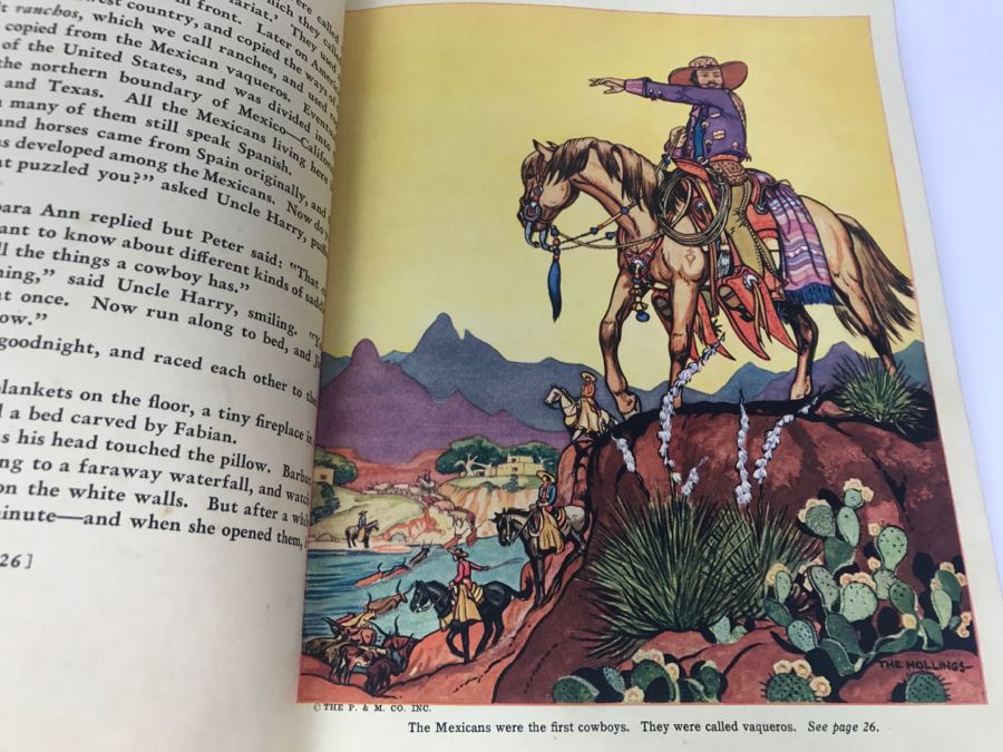 Vintage 1935 Book 'The Book Of Indians' And 1936 Book 'The Book Of Cowboys' By Holling C. Holling [Photo 27]