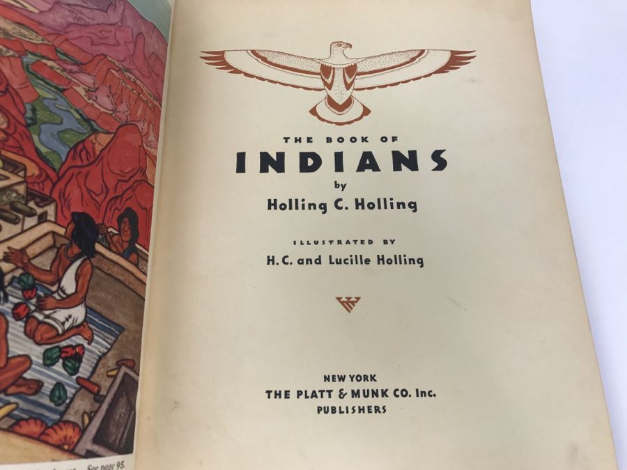 Vintage 1935 Book 'The Book Of Indians' And 1936 Book 'The Book Of Cowboys' By Holling C. Holling [Photo 10]