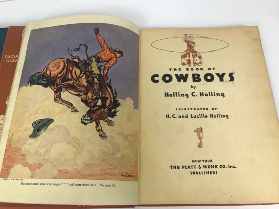 Vintage 1935 Book 'The Book Of Indians' And 1936 Book 'The Book Of Cowboys' By Holling C. Holling [Photo 20]