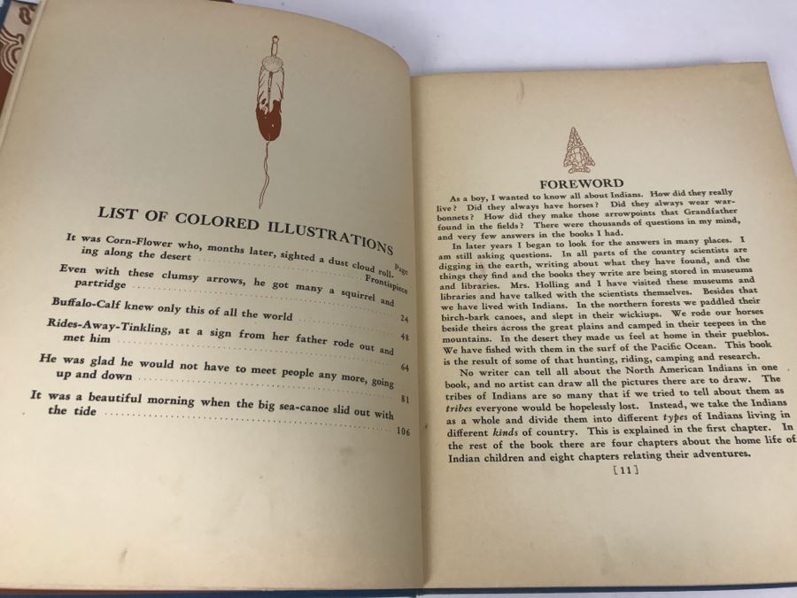 Vintage 1935 Book 'The Book Of Indians' And 1936 Book 'The Book Of Cowboys' By Holling C. Holling [Photo 13]