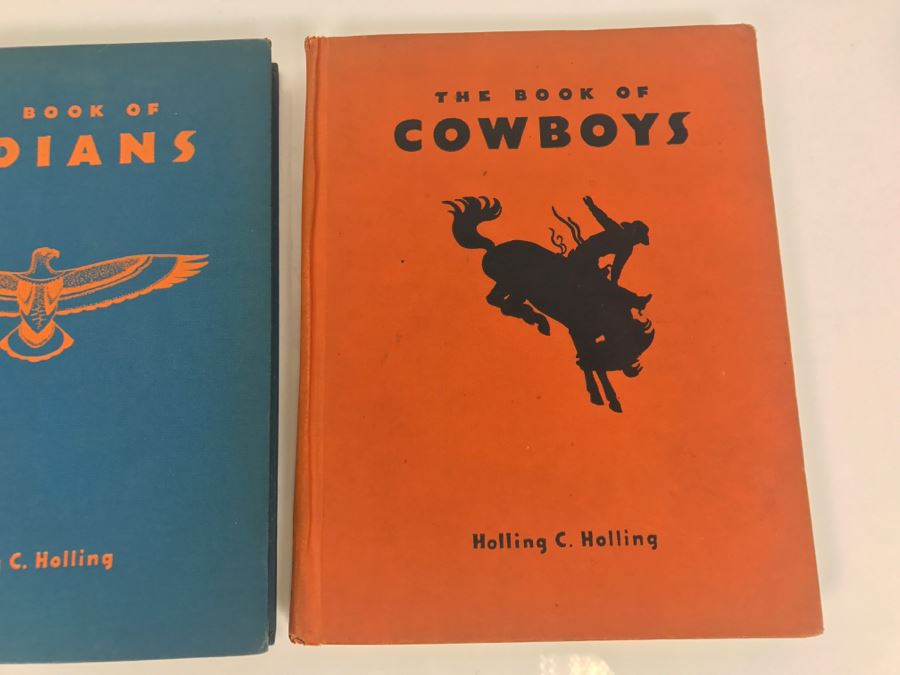Vintage 1935 Book 'The Book Of Indians' And 1936 Book 'The Book Of Cowboys' By Holling C. Holling [Photo 5]