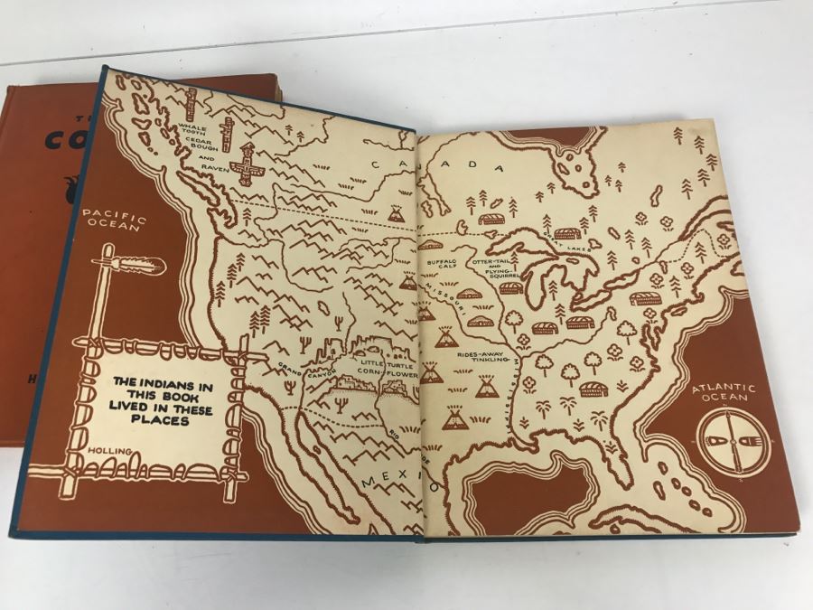 Vintage 1935 Book 'The Book Of Indians' And 1936 Book 'The Book Of Cowboys' By Holling C. Holling [Photo 7]