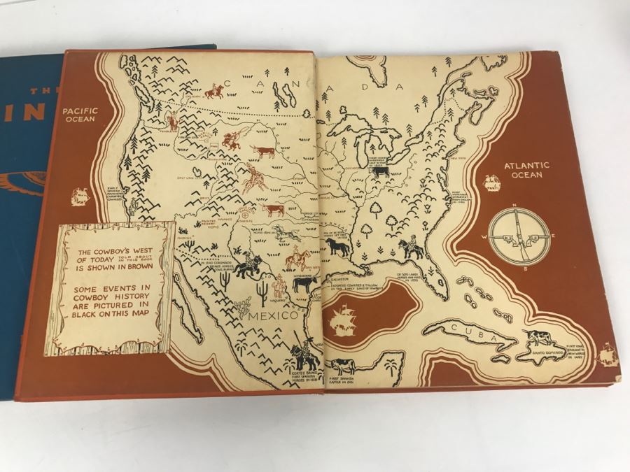 Vintage 1935 Book 'The Book Of Indians' And 1936 Book 'The Book Of Cowboys' By Holling C. Holling [Photo 18]