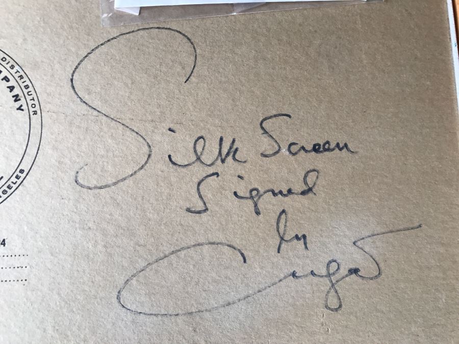 Xavier Cugat Silk Screen Signed By Cugat Titled 'Operation Centerfold' In Wooden Frame [Photo 16]