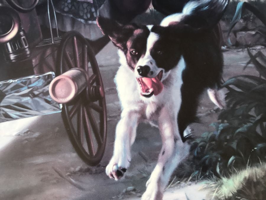 Framed Limited Edition Print Titled 'Help On The Way' By Bob Byerley Hand Signed 318 Of 950 24X30' [Photo 9]