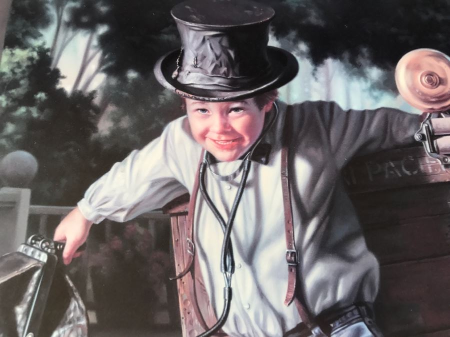 Framed Limited Edition Print Titled 'Help On The Way' By Bob Byerley Hand Signed 318 Of 950 24X30' [Photo 12]