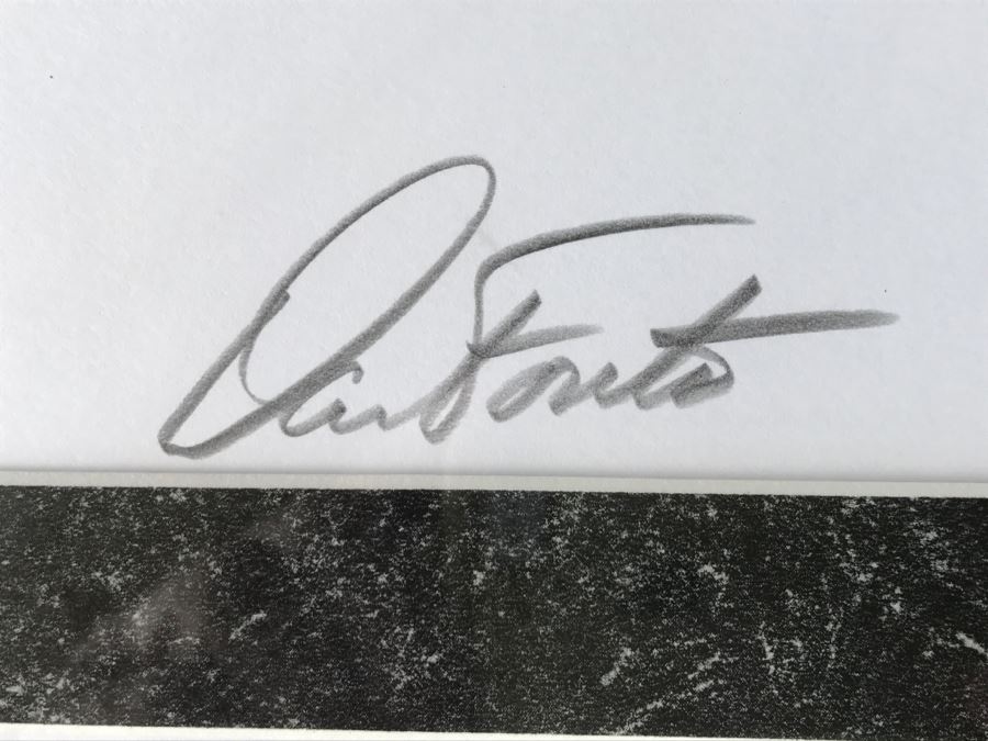 Dan Fouts San Diego Chargers Print From Breitbard Hall Of Fame 20 Of 150 Hand Signed By Dan Fouts And Artist (Glass Has Chip In Upper Right) [Photo 3]