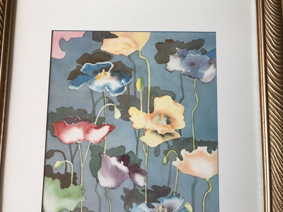 Pair Of Framed Limited Edition Floral Prints By Patricia Bynum Watkins One Is Hand Signed [Photo 3]