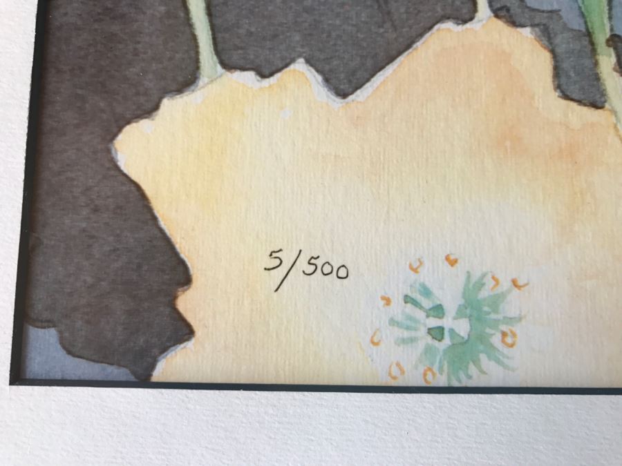 Pair Of Framed Limited Edition Floral Prints By Patricia Bynum Watkins One Is Hand Signed [Photo 7]