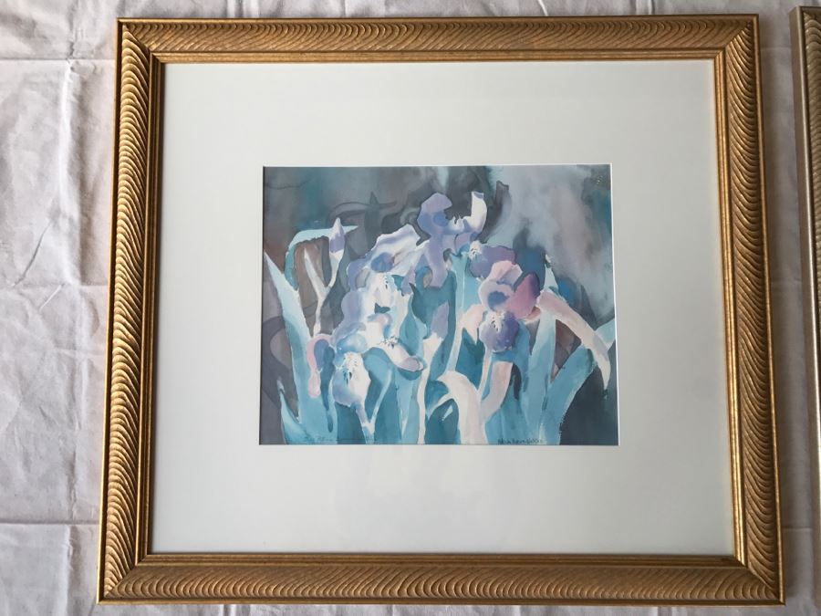 Pair Of Framed Limited Edition Floral Prints By Patricia Bynum Watkins One Is Hand Signed [Photo 8]