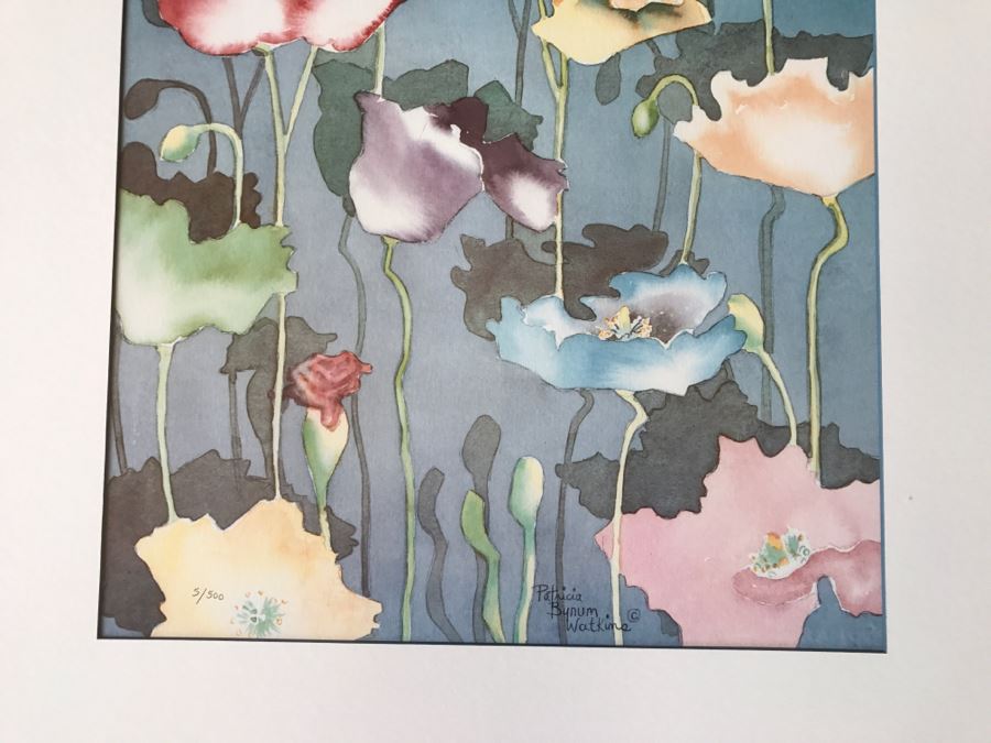 Pair Of Framed Limited Edition Floral Prints By Patricia Bynum Watkins One Is Hand Signed [Photo 5]