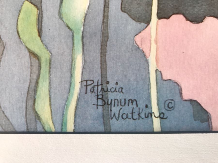 Pair Of Framed Limited Edition Floral Prints By Patricia Bynum Watkins One Is Hand Signed [Photo 6]