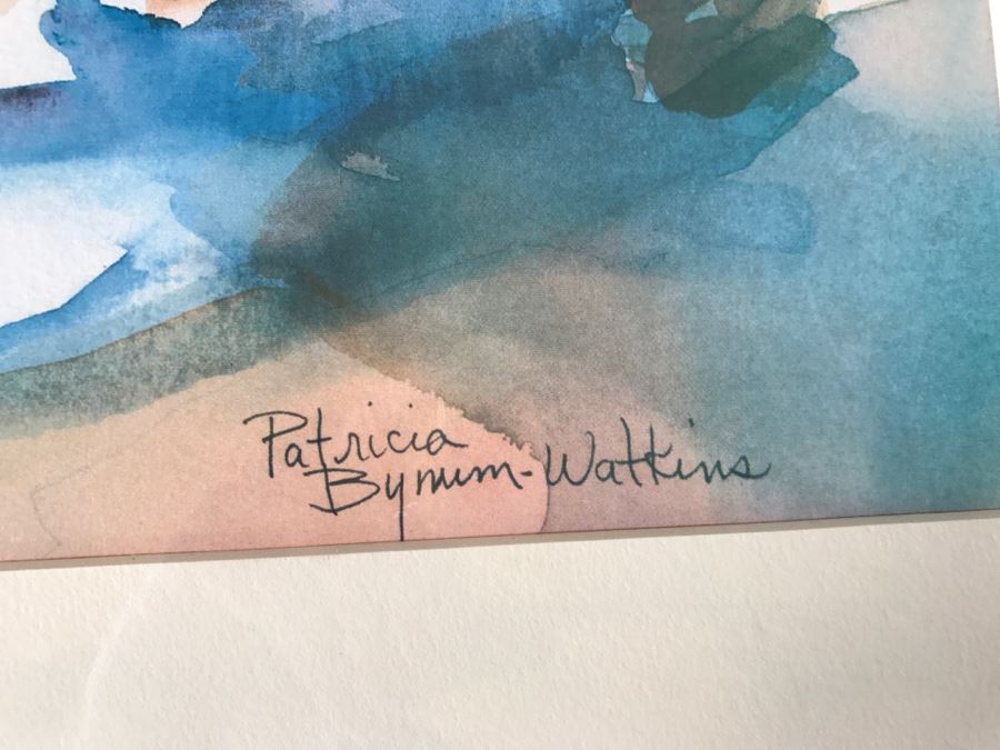 Framed Limited Edition Watercolor Print Of Mission By Patricia Bynum Watkins [Photo 4]