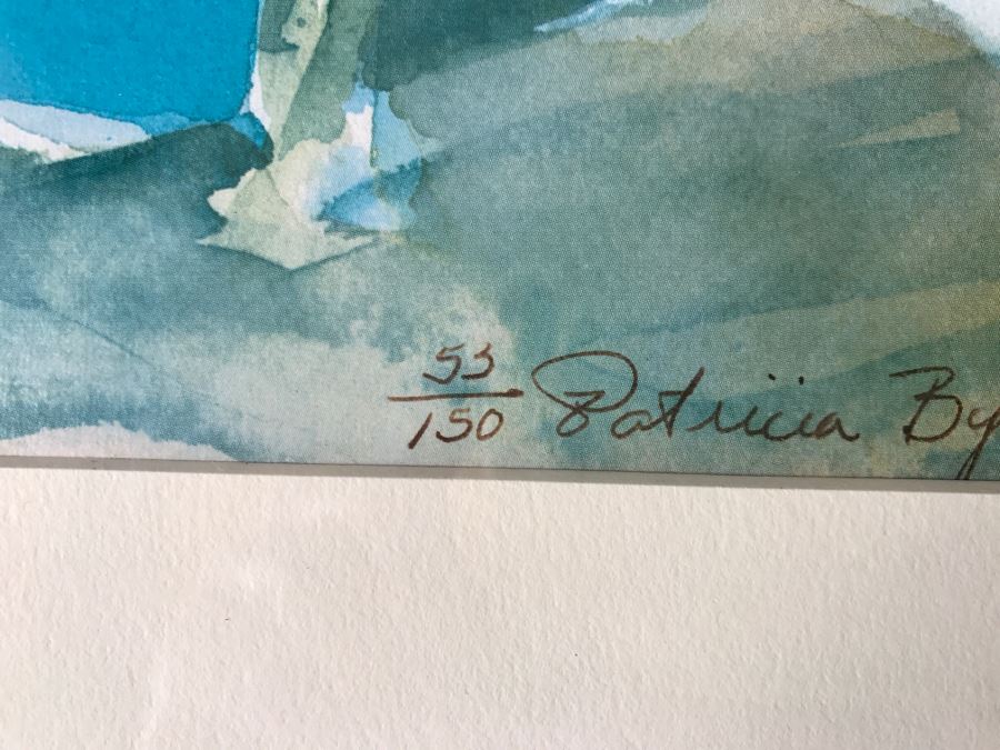 Framed Limited Edition Watercolor Print Of Mission By Patricia Bynum Watkins [Photo 8]