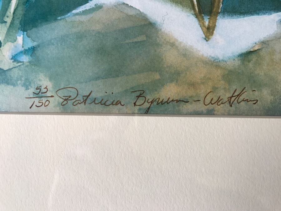 Framed Limited Edition Watercolor Print Of Mission By Patricia Bynum Watkins [Photo 7]