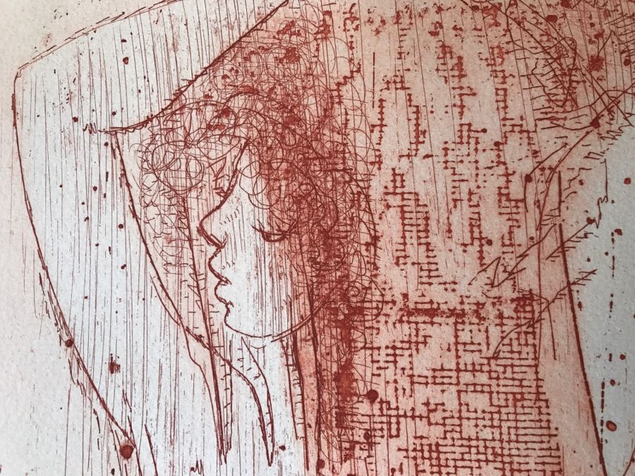 Limited Edition Lithograph By Etienne Ret (1900-1996) Titled 'Yetty' 36 Of 100 Hand Signed By Etienne Ret [Photo 4]