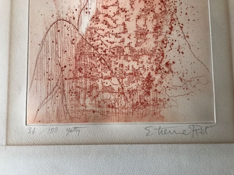 Limited Edition Lithograph By Etienne Ret (1900-1996) Titled 'Yetty' 36 Of 100 Hand Signed By Etienne Ret [Photo 7]