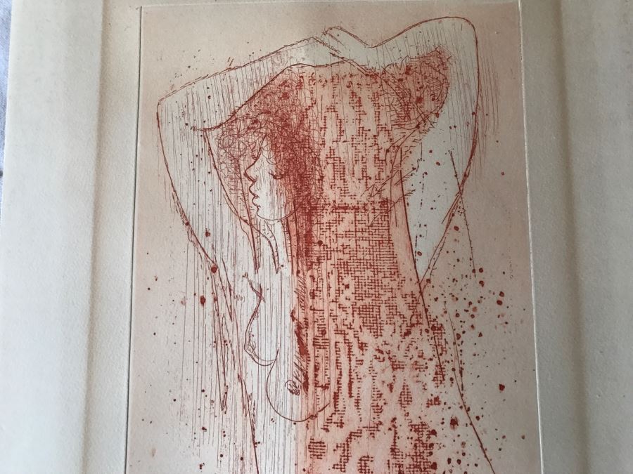 Limited Edition Lithograph By Etienne Ret (1900-1996) Titled 'Yetty' 36 Of 100 Hand Signed By Etienne Ret [Photo 2]