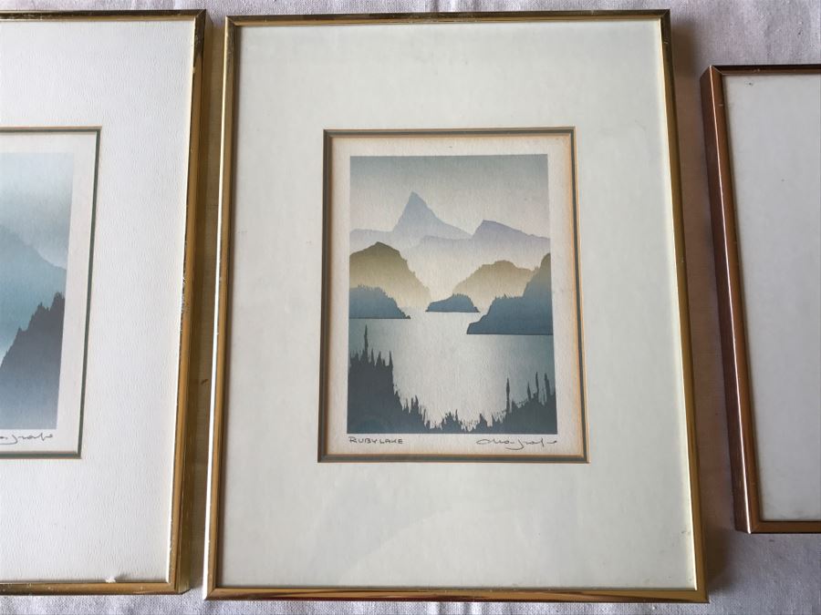 Set Of (5) Framed Hand Signed Serigraphs By Peter And Traudl Markgraf