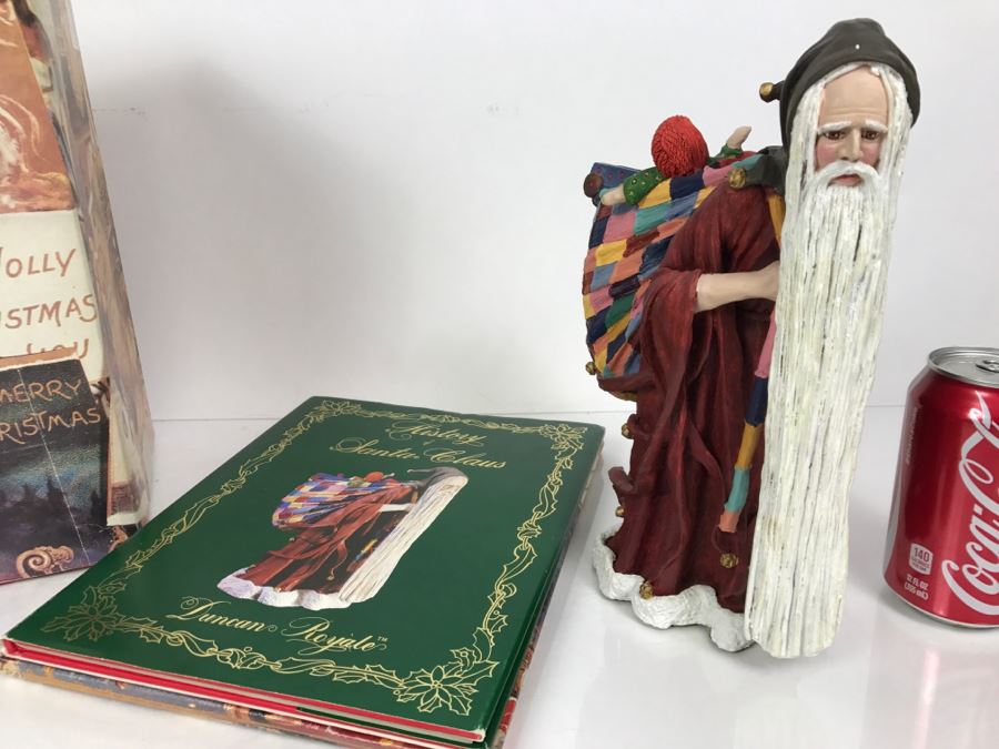 Duncan Royale Medieval Santa Claus Limited Edition 1,279 Of 10,000 R. Rodrigues 1983 With Both And Duncan Royale History Of Santa Claus Book ($700 On Replacements W/O Box)