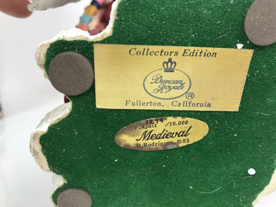 Duncan Royale Medieval Santa Claus Limited Edition 1,279 Of 10,000 R. Rodrigues 1983 With Both And Duncan Royale History Of Santa Claus Book ($700 On Replacements W/O Box) [Photo 14]